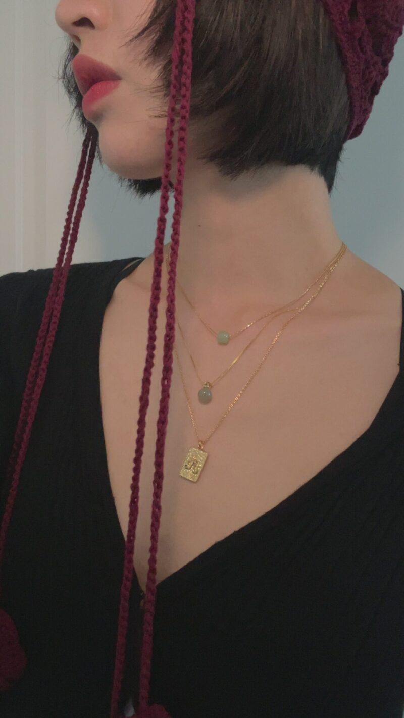 Beetle — Green Bead Jade Necklace - Image 5