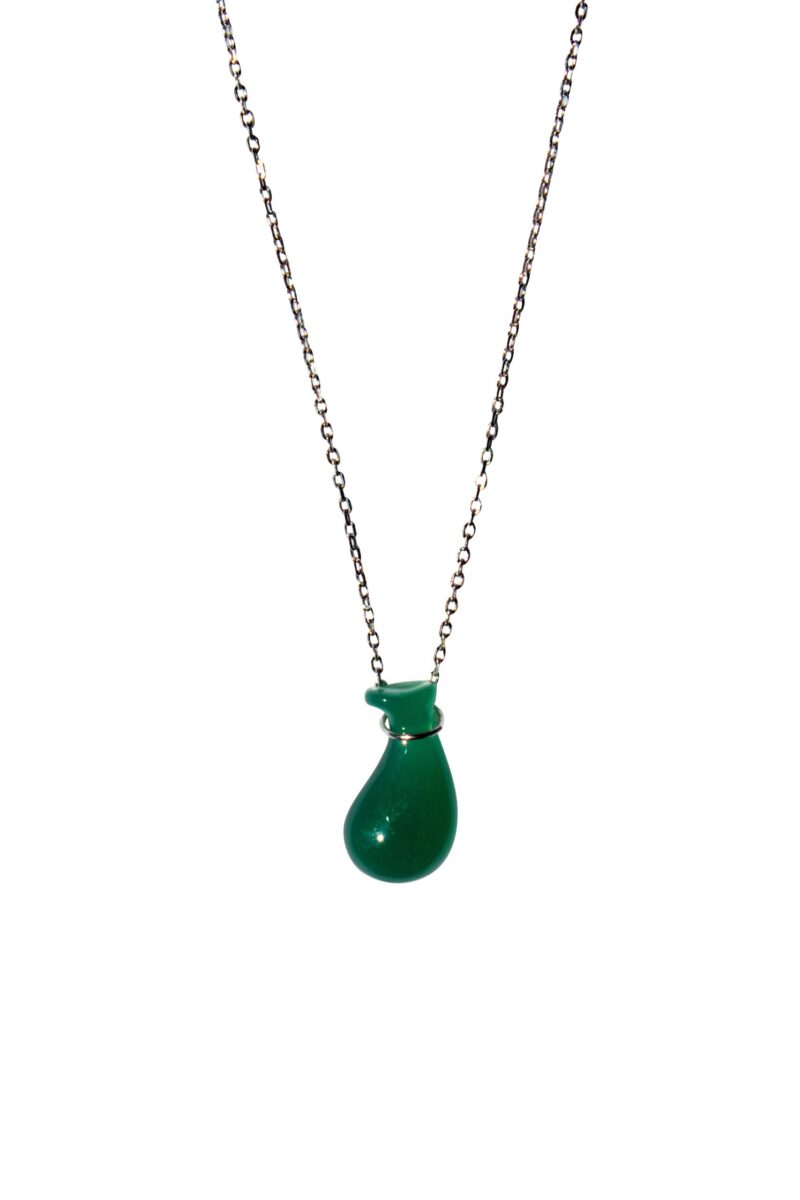 Fudai — Green Jade Stone Pendant Necklace - Image 2