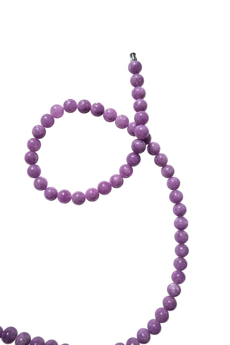 Lilac — Purple Jade Beaded Necklace - Image 3