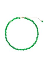 Lime — Green Jade Beaded Necklace