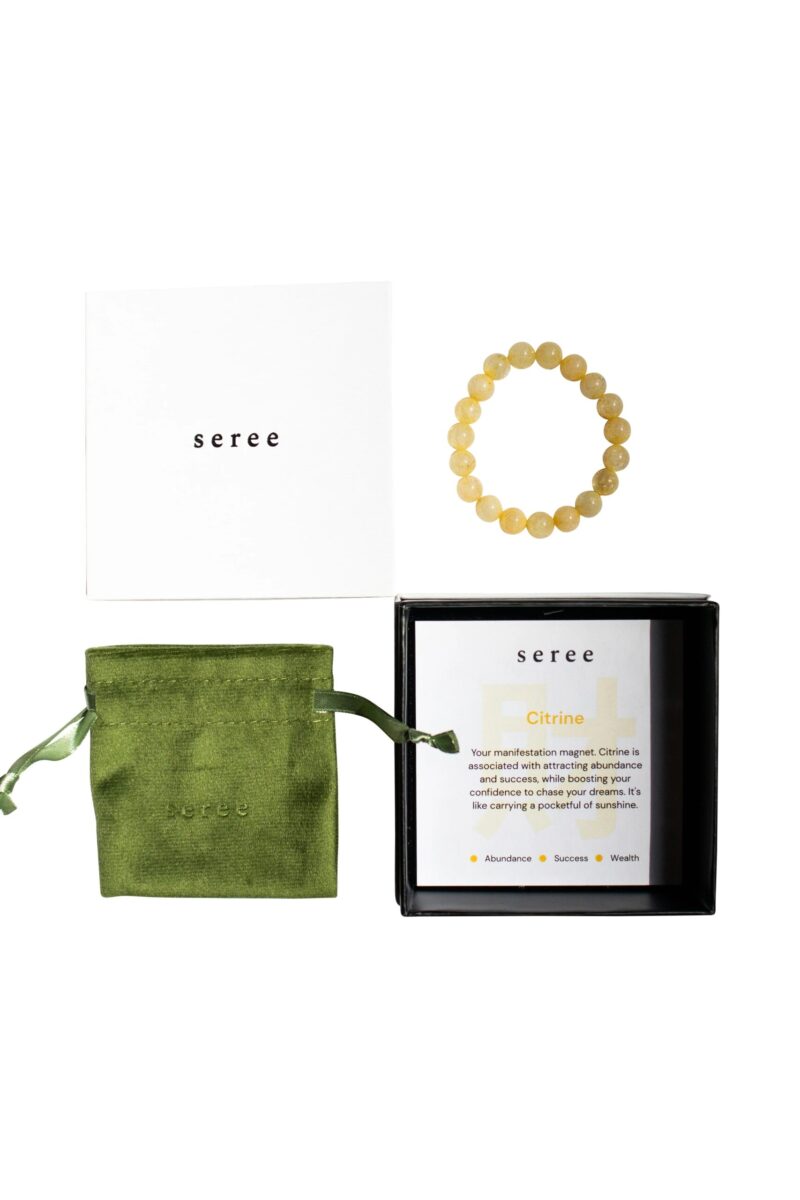 Manifest Collection | Abundance — Yellow Crystal Beaded Bracelet - Image 5