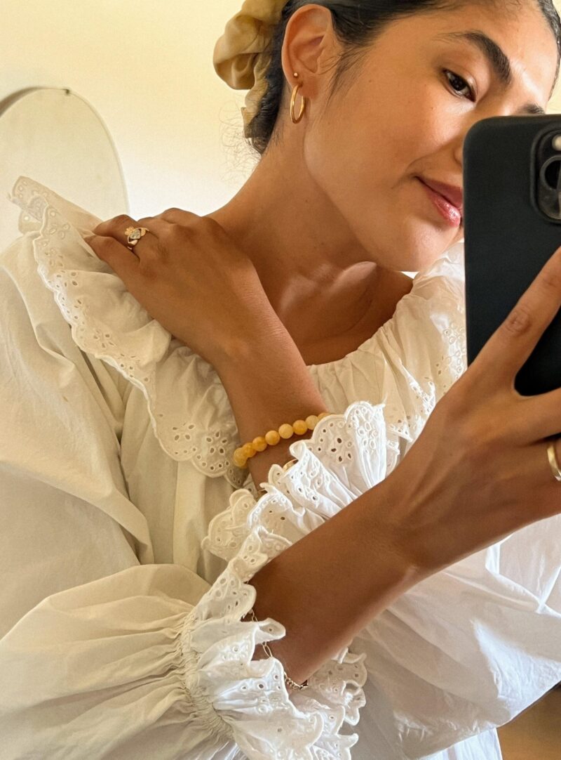 Manifest Collection | Abundance — Yellow Crystal Beaded Bracelet - Image 6