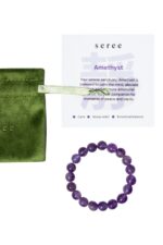 Manifest Collection | Calm — Purple Crystal Beaded Bracelet