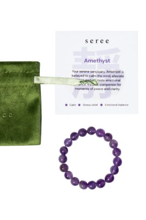 Manifest Collection | Calm — Purple Crystal Beaded Bracelet