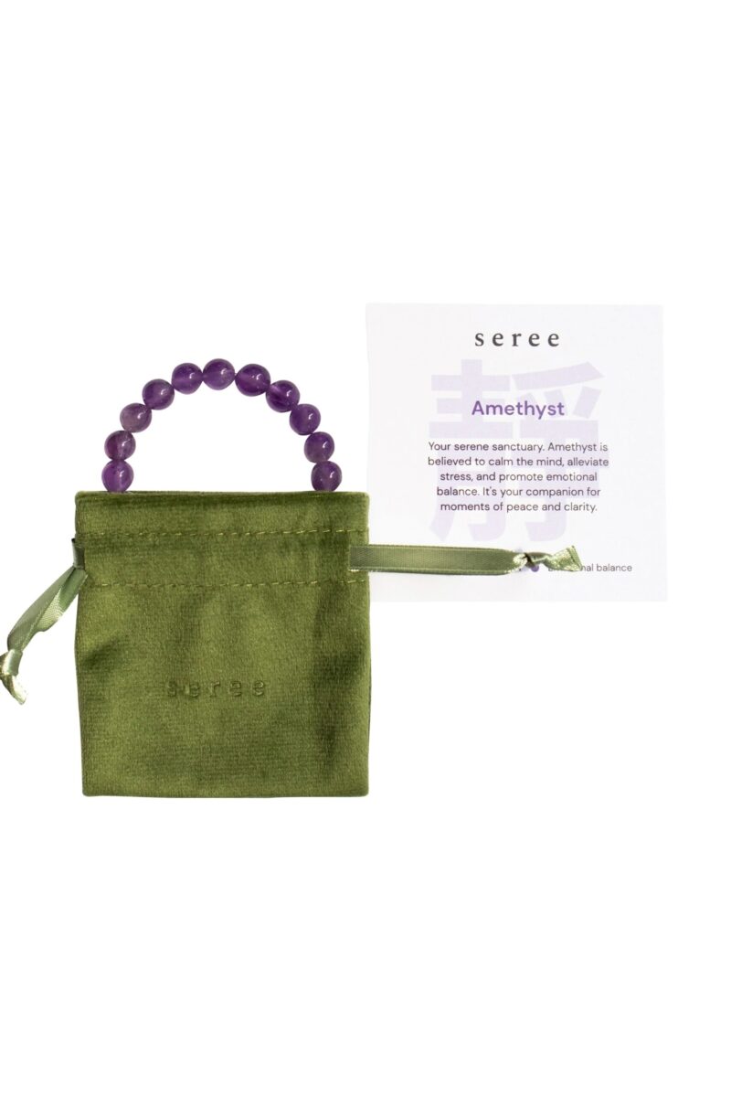 Manifest Collection | Calm — Purple Crystal Beaded Bracelet - Image 3