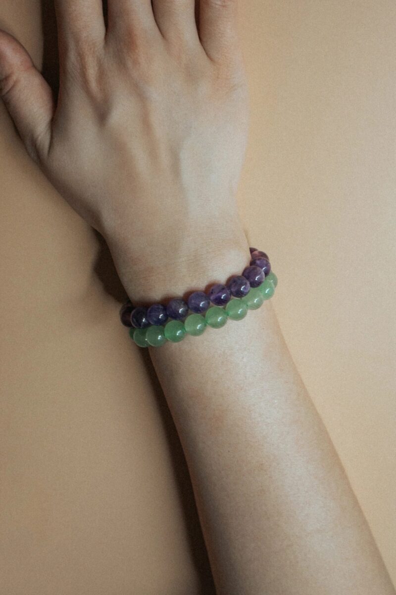 Manifest Collection | Calm — Purple Crystal Beaded Bracelet - Image 4