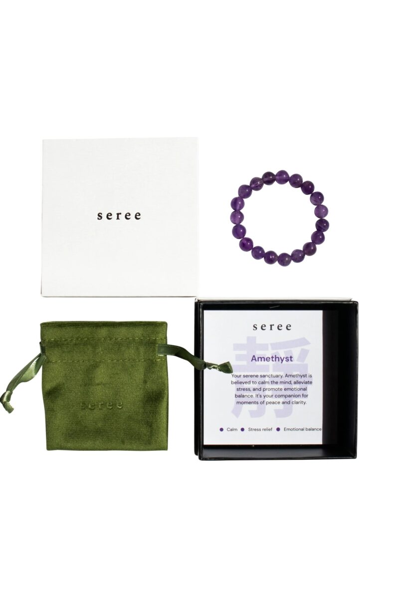 Manifest Collection | Calm — Purple Crystal Beaded Bracelet - Image 5