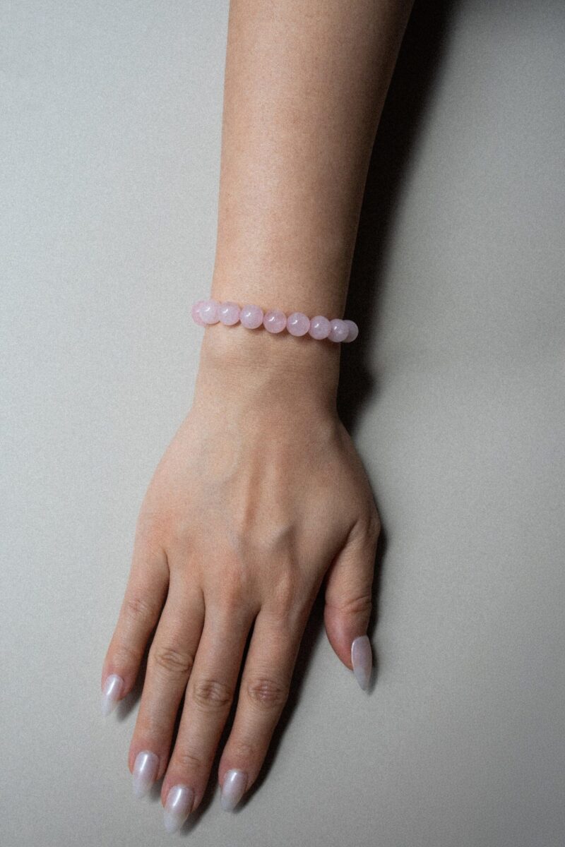 Manifest Collection | Love — Pink Crystal Beaded Bracelet - Image 2