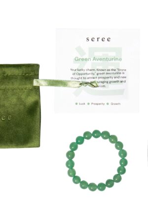 Manifest Collection | Luck — Green Crystal Beaded Bracelet