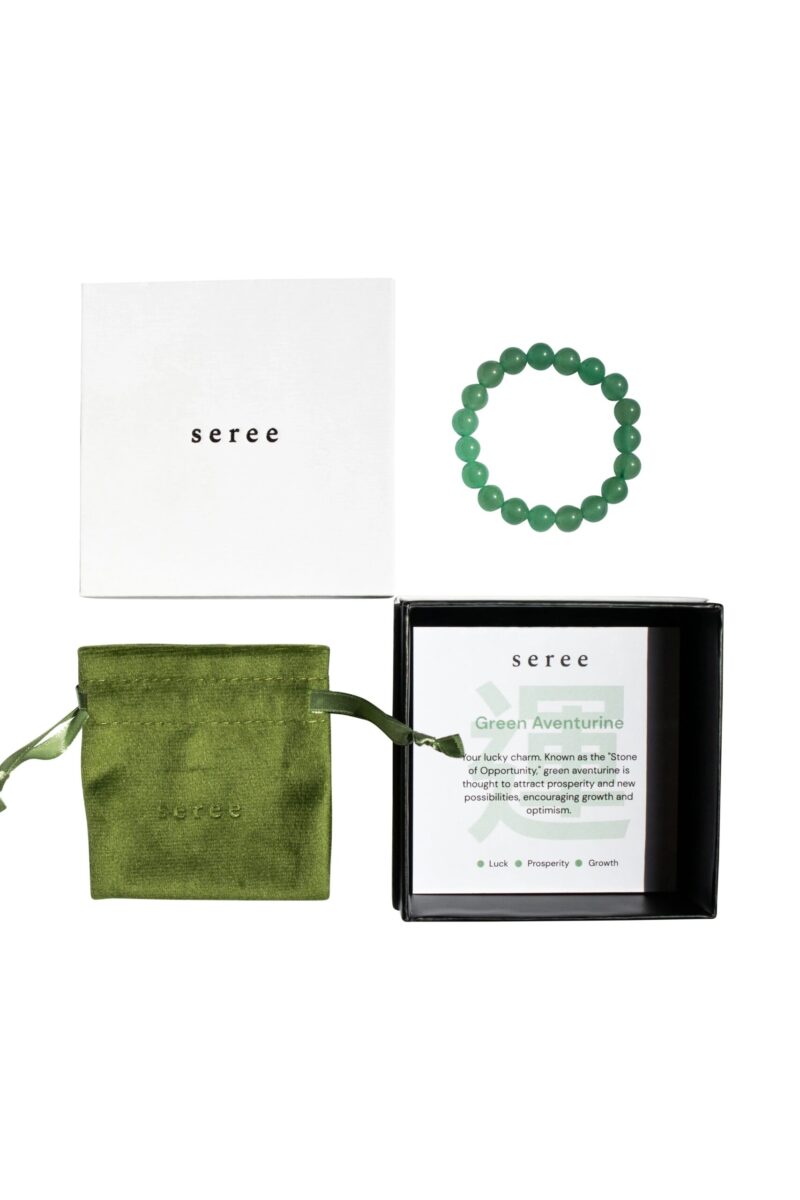 Manifest Collection | Luck — Green Crystal Beaded Bracelet - Image 5