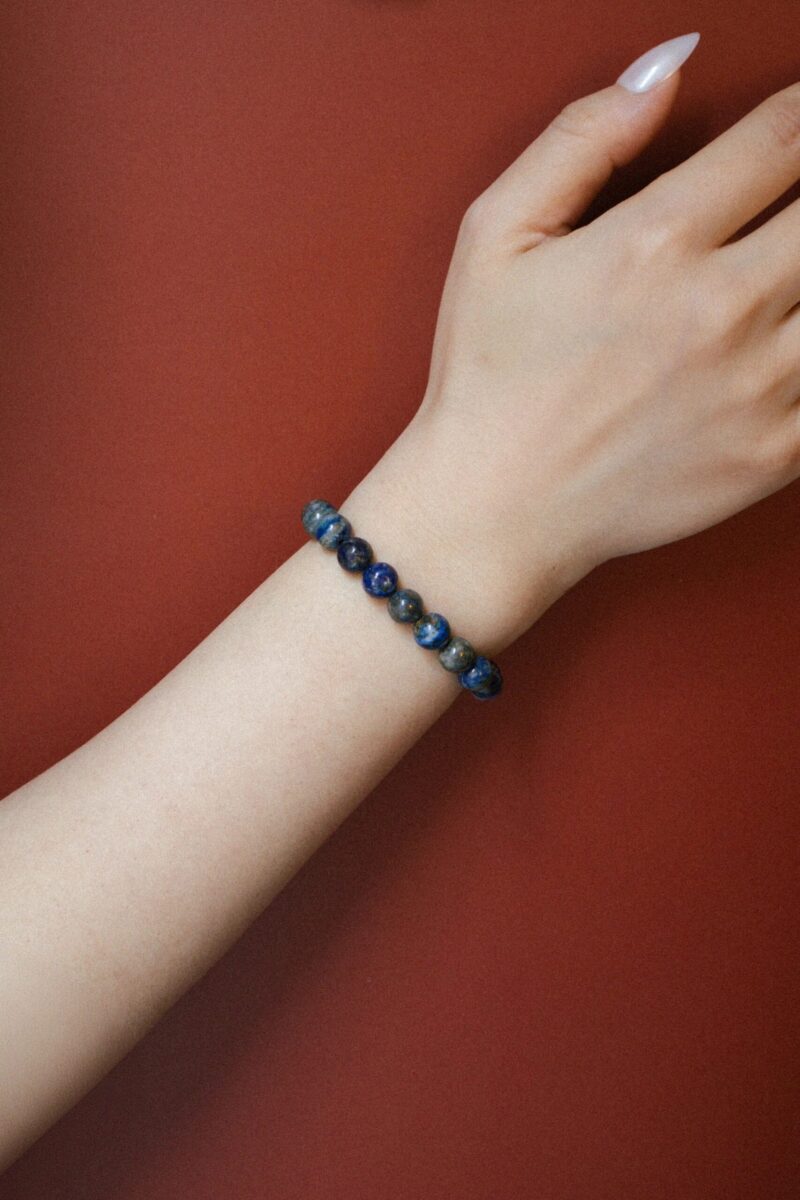 Manifest Collection | Protection — Blue Crystal Beaded Bracelet - Image 2