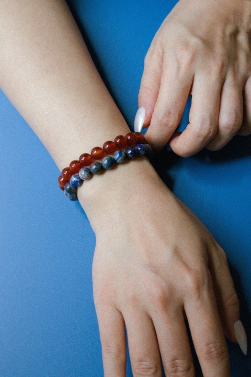Manifest Collection | Protection — Blue Crystal Beaded Bracelet - Image 4