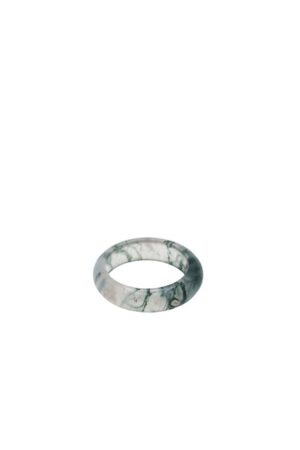 Seaweed  — Green Jade Stone Ring