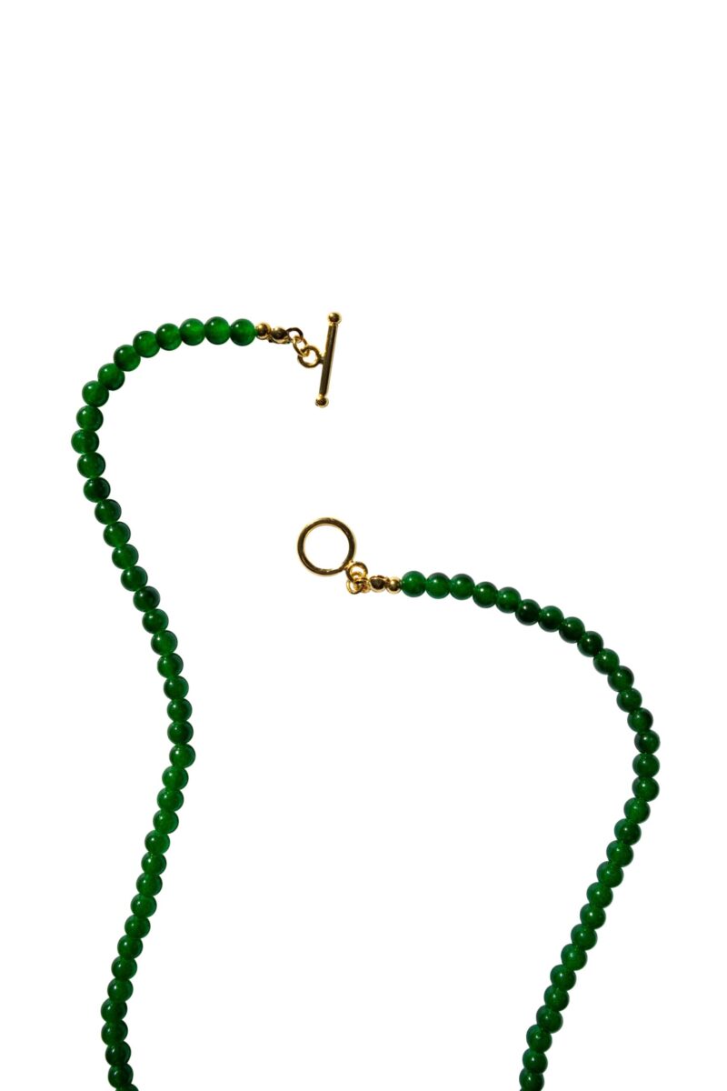 Forest — Green Chalcedony Beaded Necklace - Image 4