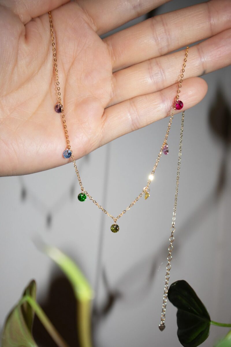Lilian — Rainbow Zircon Necklace - Image 3