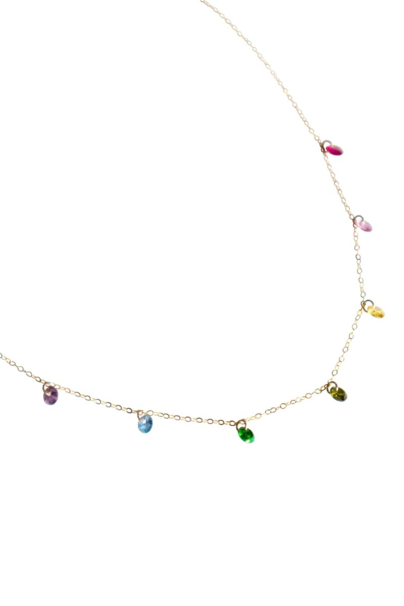 Lilian — Rainbow Zircon Necklace - Image 4