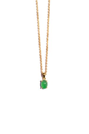 seree Atelier | Freya — Imperial Green Jade Necklace