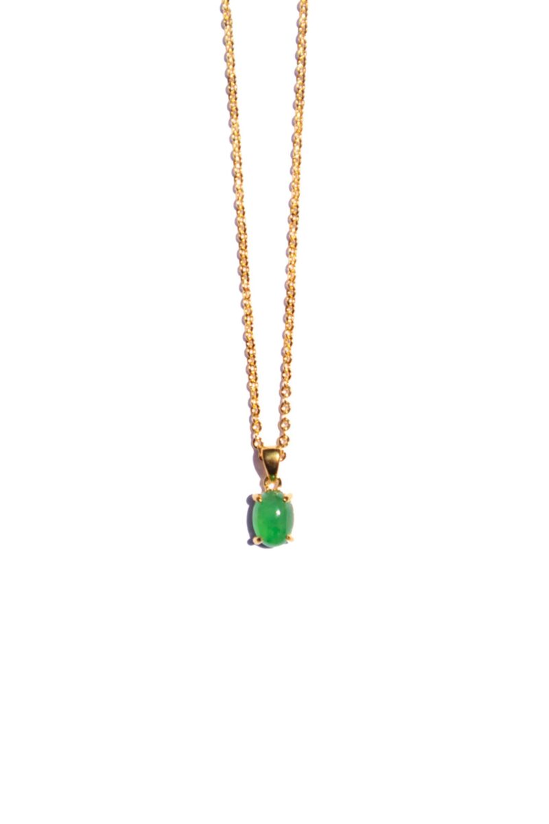 seree Atelier | Freya — Imperial Green Jade Necklace