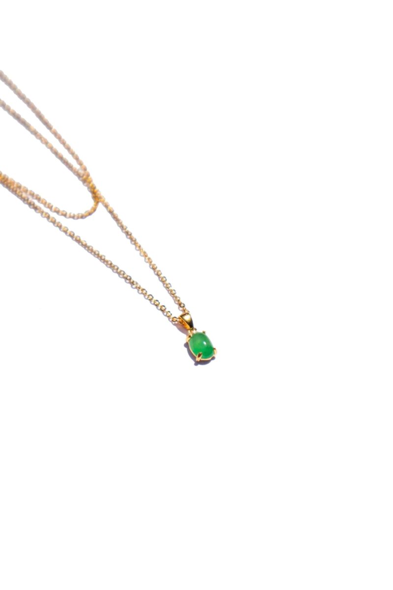seree Atelier | Freya — Imperial Green Jade Necklace - Image 3