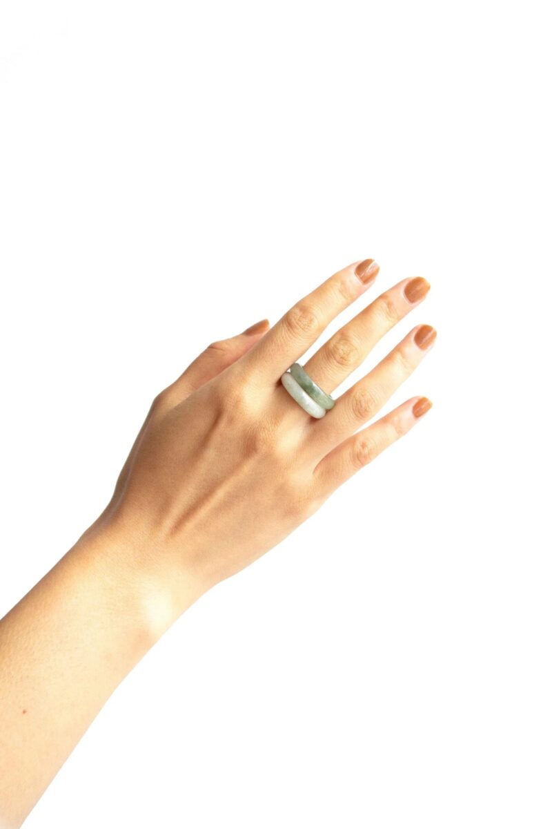 Chess — Light/Dark Cyan Jade Ring - Image 5