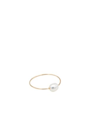 Eden — Freshwater Pearl Skinny Gold Ring