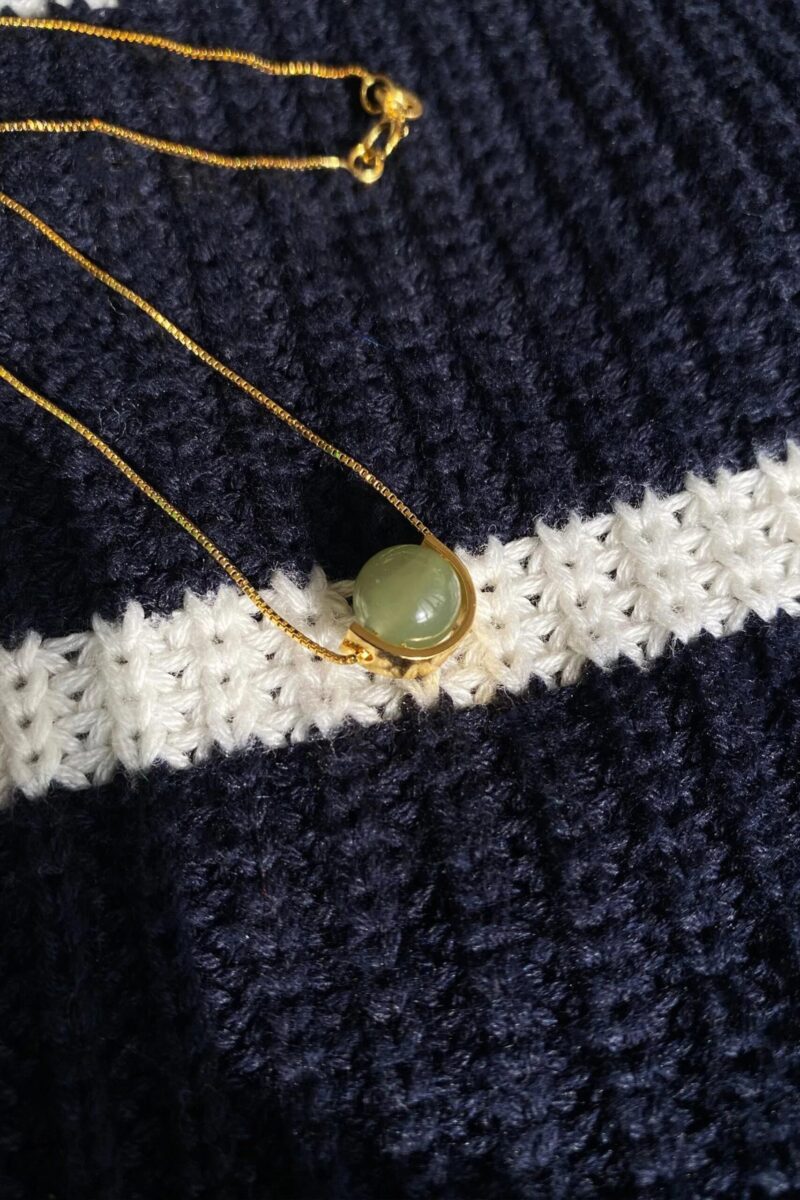 Equinox — Green Bead Jade Necklace - Image 2