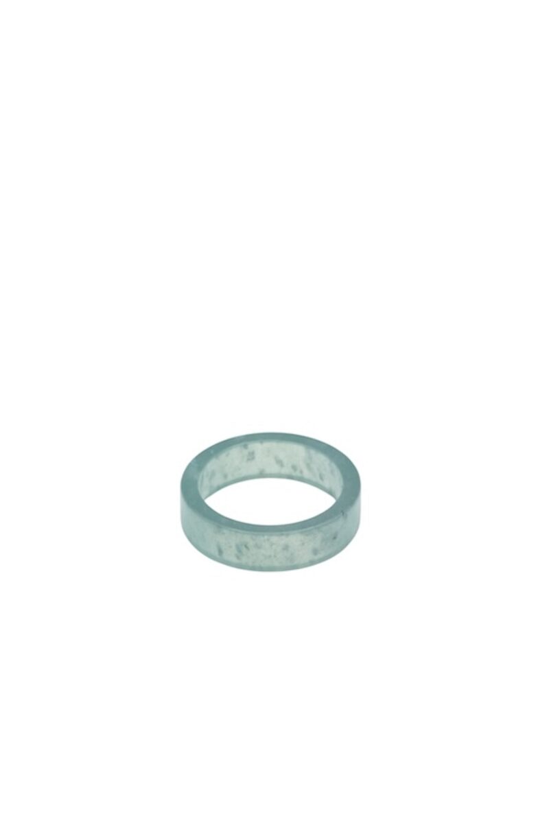 Gale — Cyan Square Jade Ring - Image 3