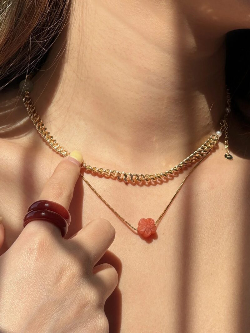 Kyoto — Flower Pendant Necklace - Image 3