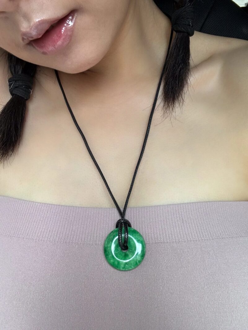 Medallion — Green Jade Cord Necklace - Image 2