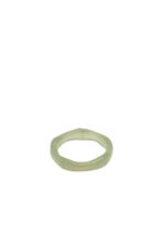 Mermaid — Off-White Skinny Jade Ring