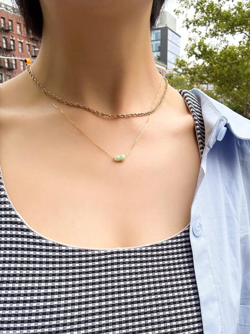 Mini Bottle — Jade Pendant Necklace - Image 2