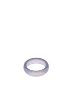 Mist — Grey Purple Jade Stone Ring