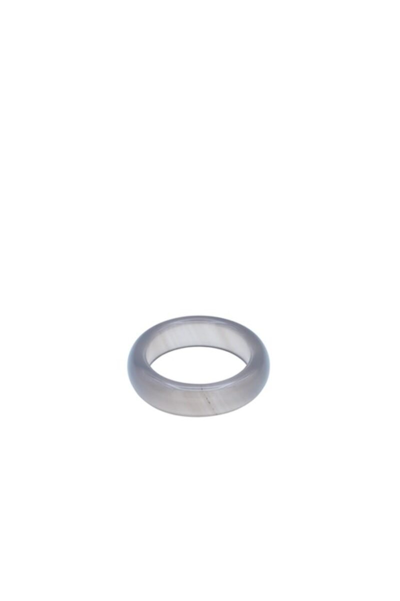 Mist — Grey Purple Jade Stone Ring - Image 4