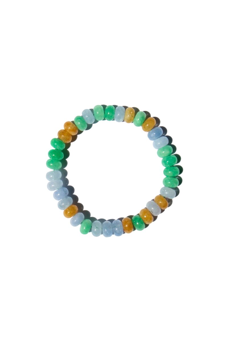 Lavender Field — Beaded Jade Bracelet - Image 3