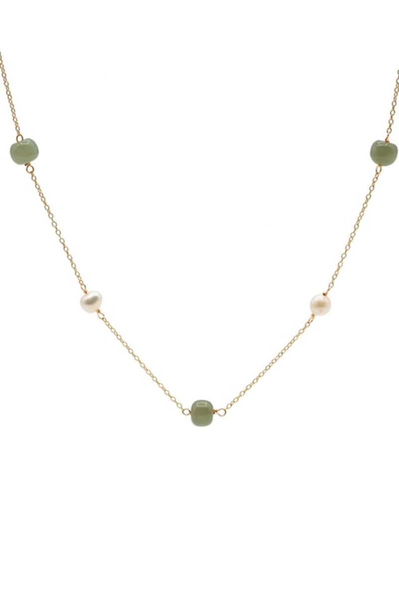 Olivia — Jade Pearl Necklace