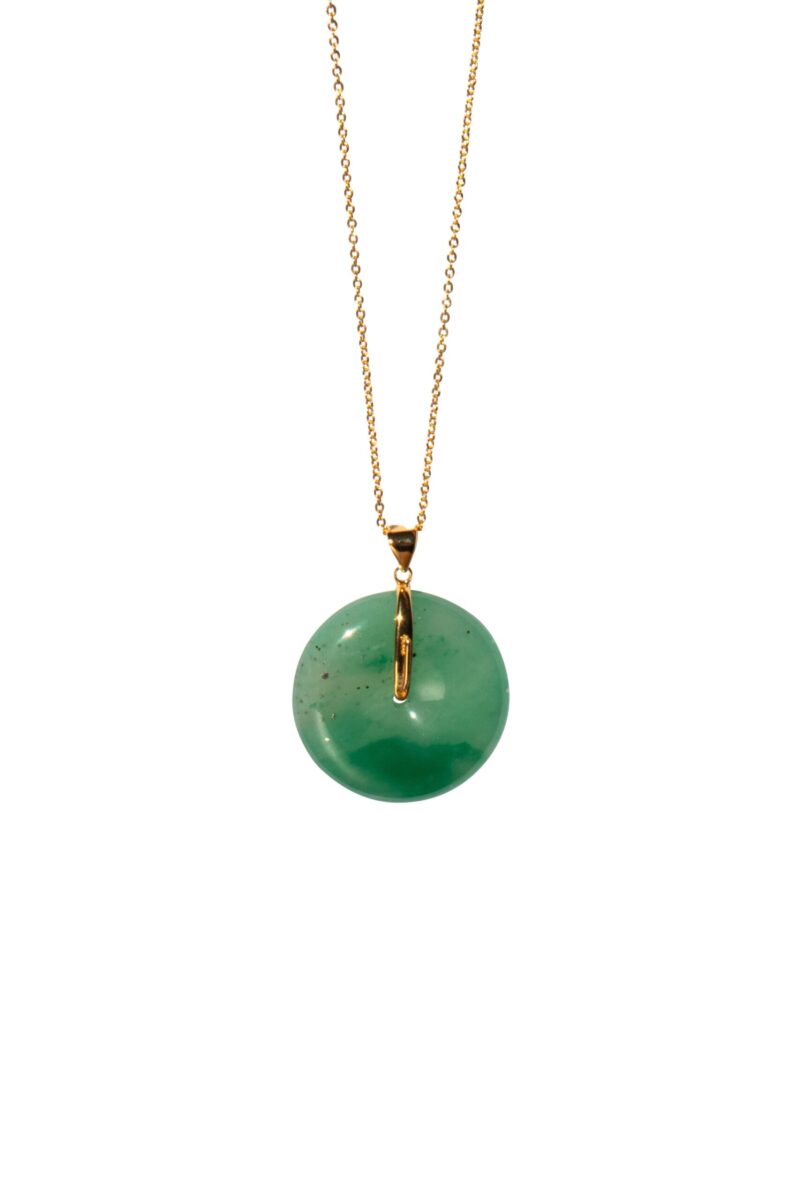 Oro — Jade Stone Pendant Necklace - Image 2