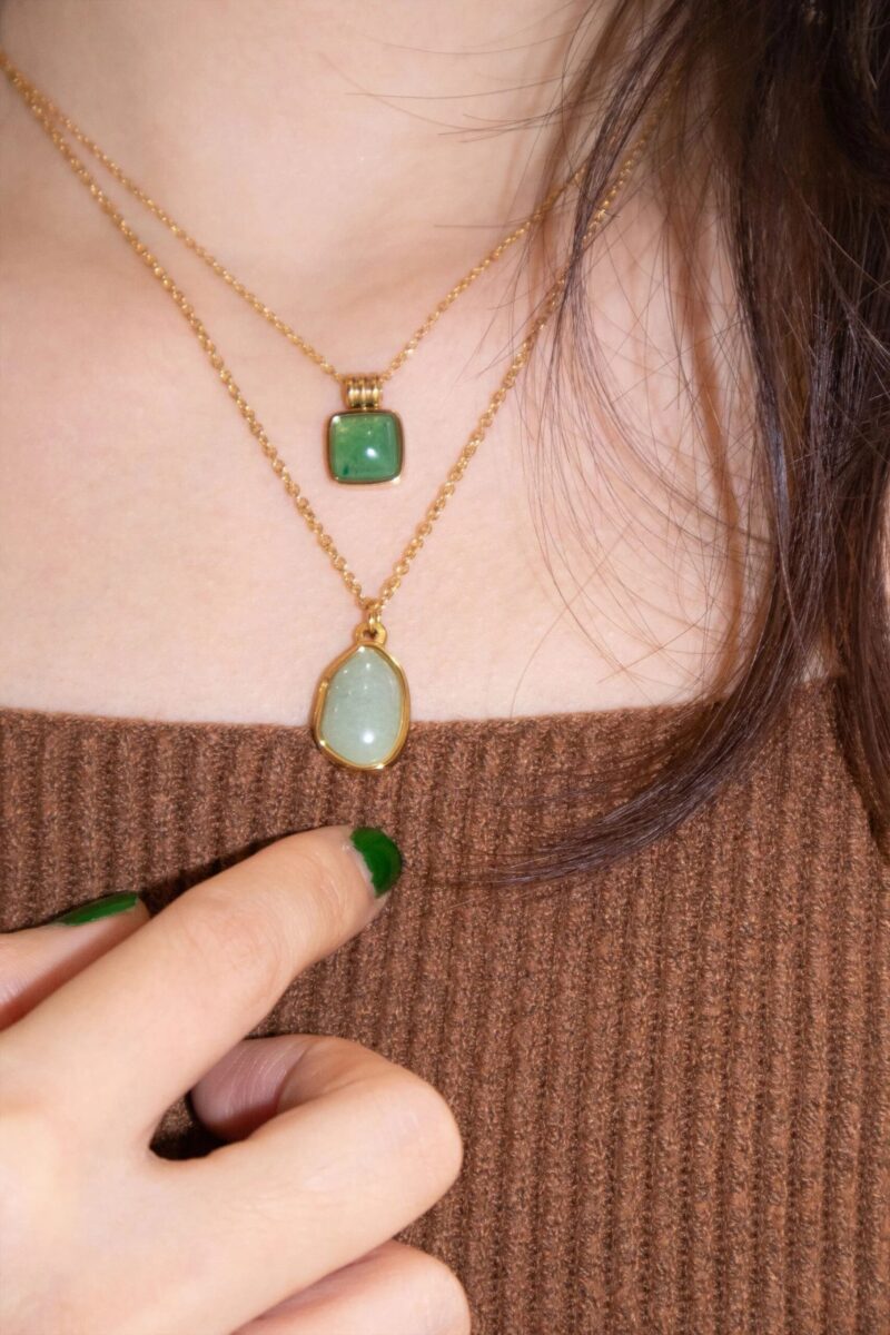 Puzzle — Jade Stone Pendant Necklace - Image 4