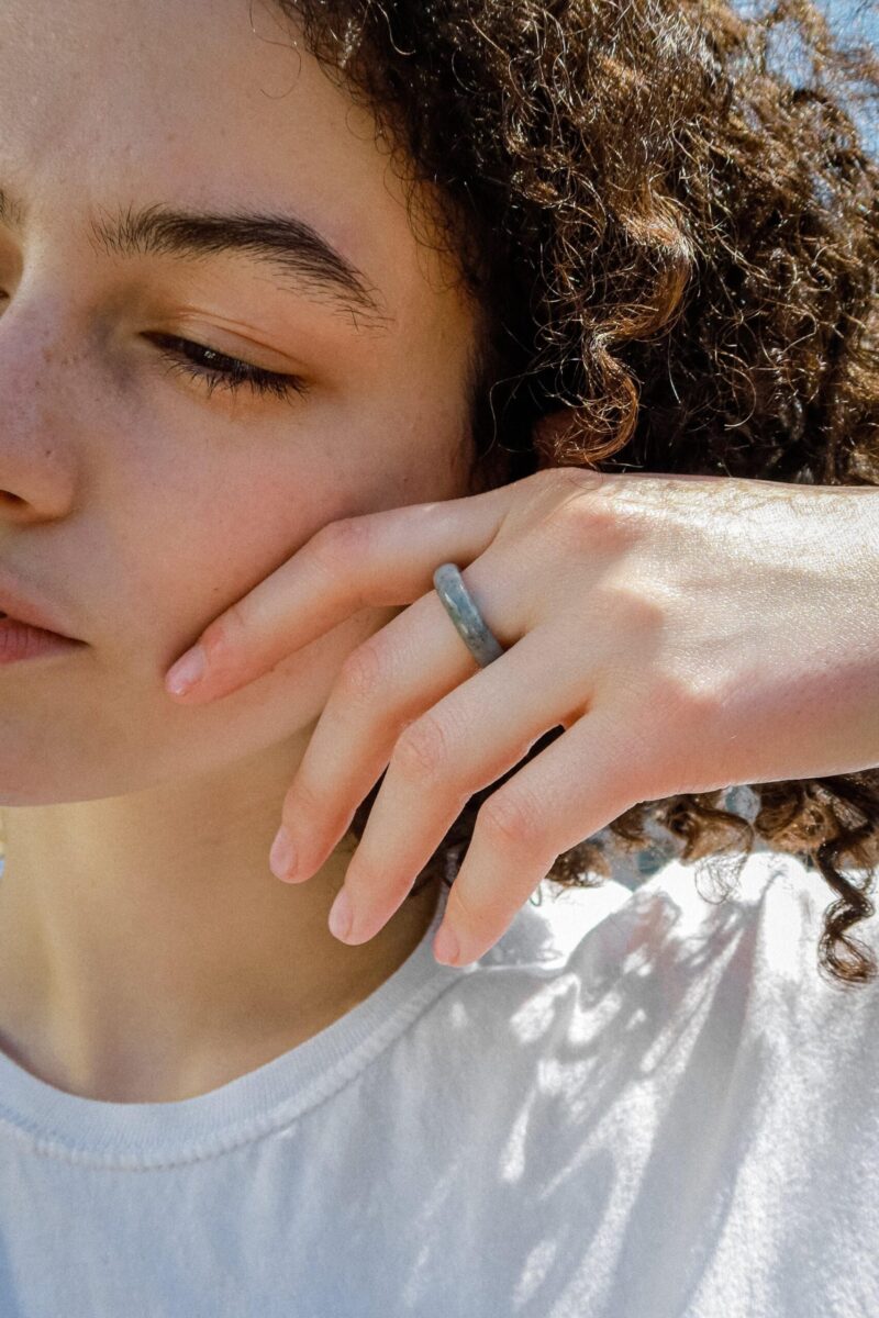 Sesame — Grey Jade Ring - Image 3