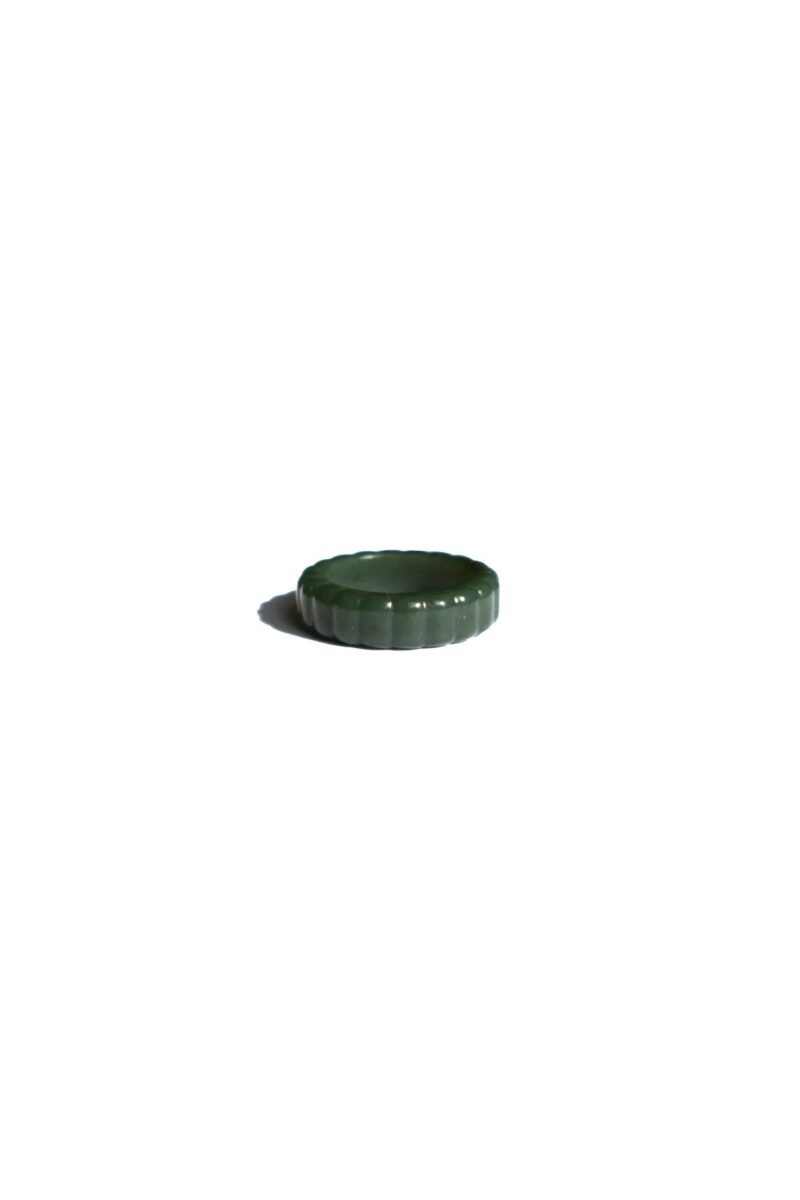 Sophia Skinny — Ribbed Jade Ring - Image 3