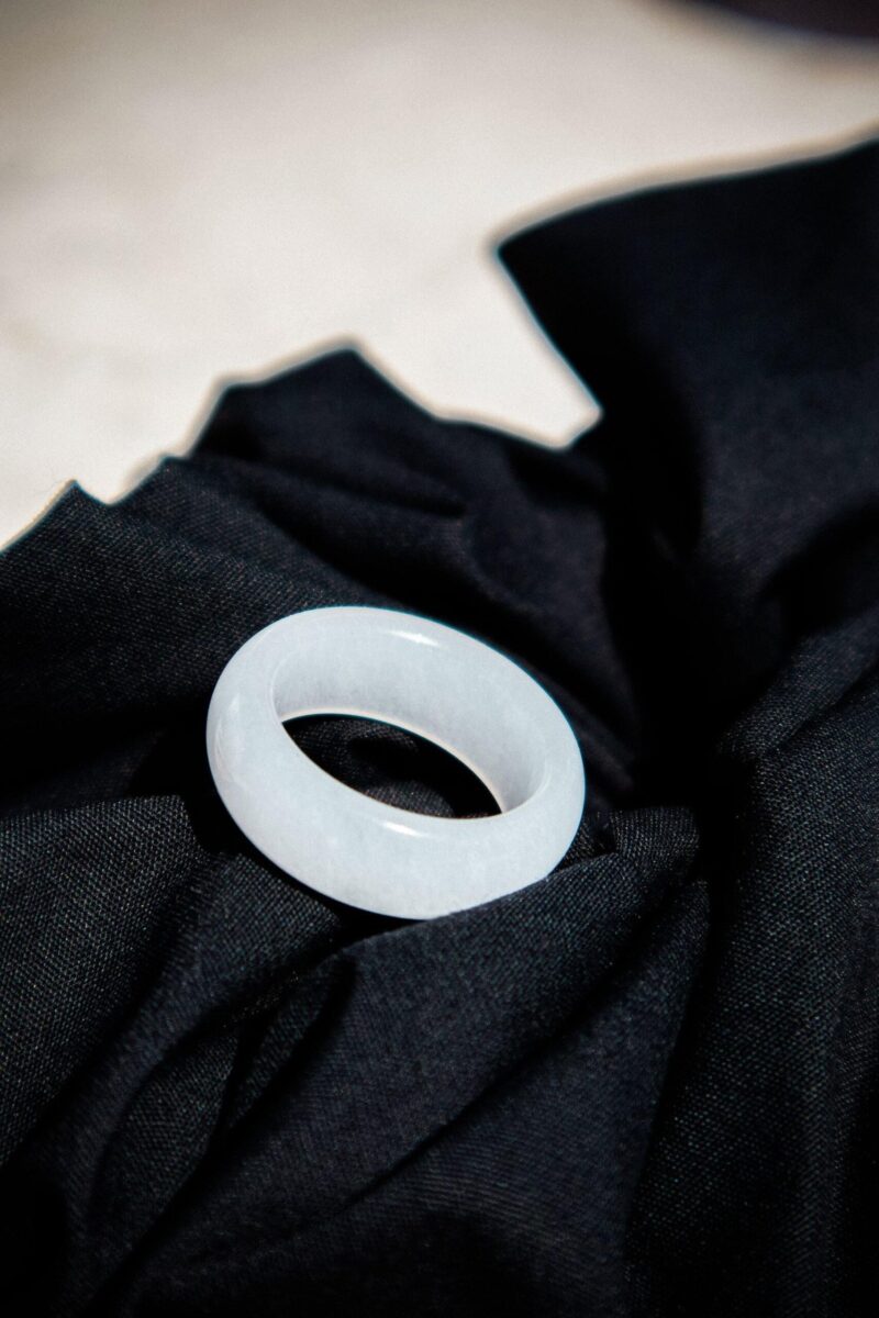 Tee — White Jade Stone Ring - Image 3