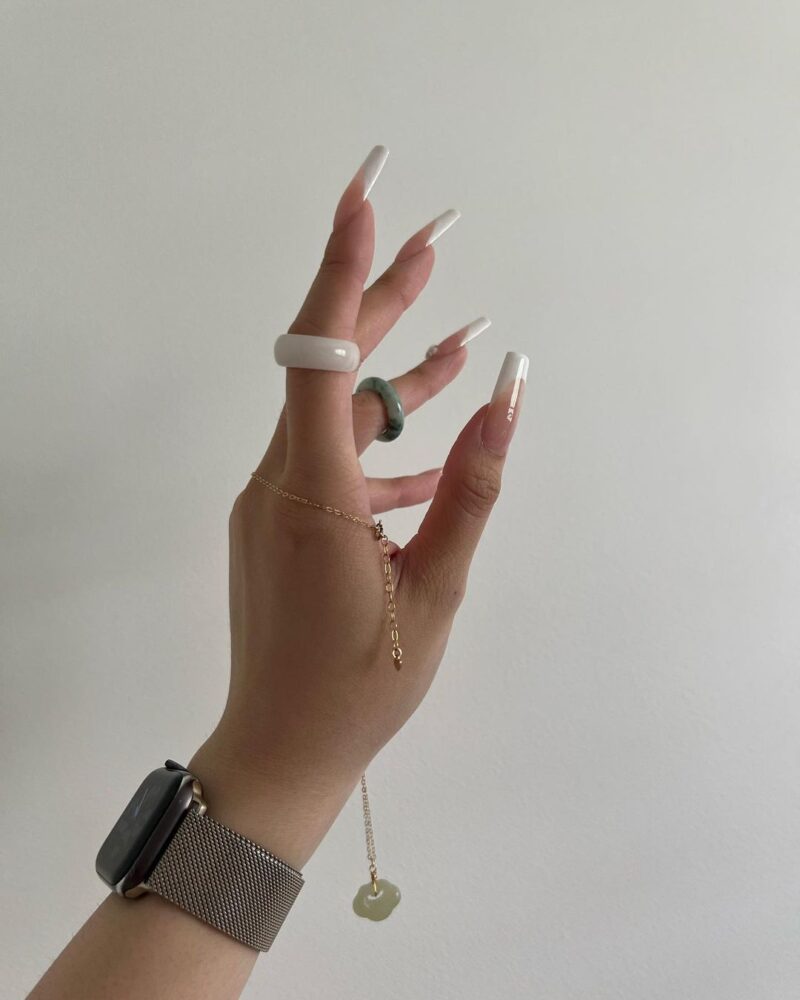 Tee — White Jade Stone Ring - Image 6