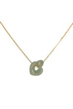 The Hearts — Interlocking Jade Pendant Necklace