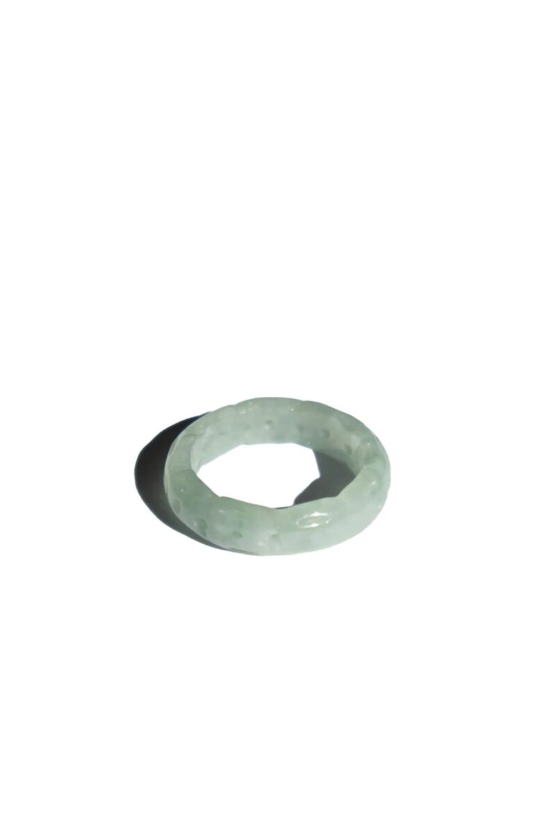 Weave — Off-White Jade Ring - Image 2