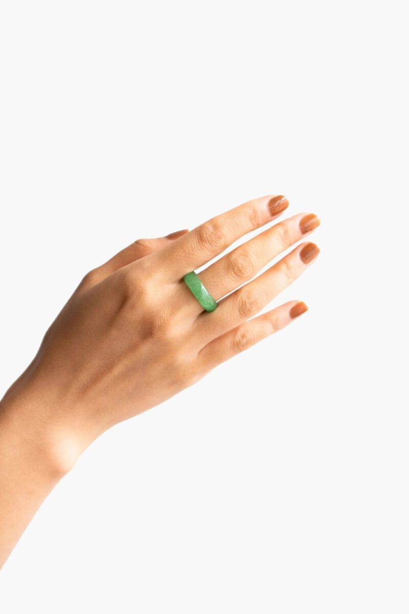 zZ — Imperial Green Jade Ring - Image 3